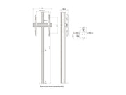 Multibrackets MBFC1U M Floorstands Column Pro - (32"-65") Floor Stand Multibrackets