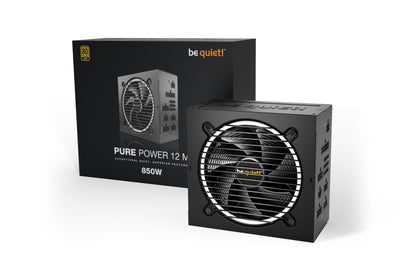 Be Quiet! Pure Power 12 M 850W EPS12V, ATX Modular Power Supply - BN344 PC Power Supplies Be Quiet