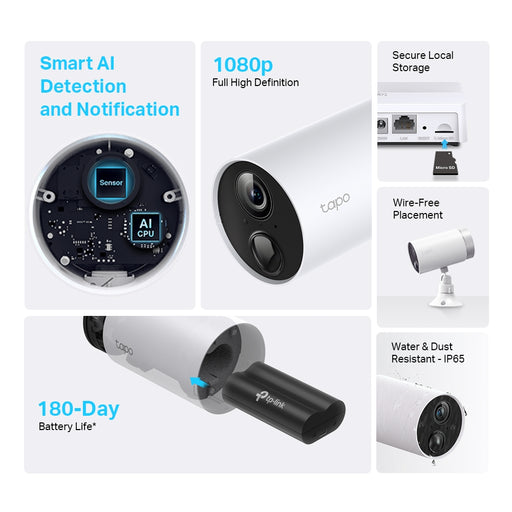 TP-Link TAPO C400S2 Smart Wire-Free Security Camera System