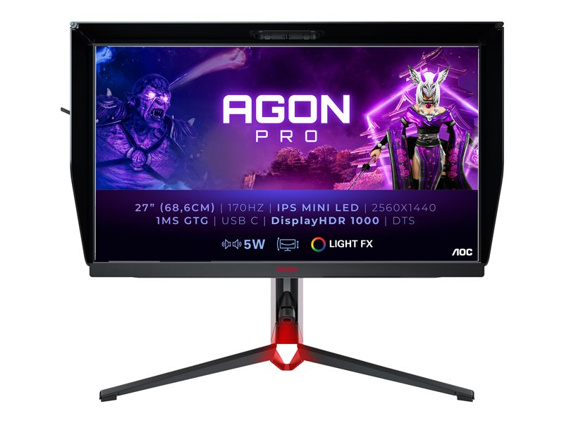 AOC AG274QXM AGON PRO 27" 170Hz Mini LED Premium Gaming Monitor