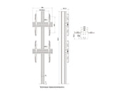Multibrackets MBFC2U M Floorstands Column Pro - (32"-65") Floor Stand Multibrackets