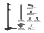 Multibrackets MBFSC2U M Pro 1.8m 2-Screen Floor Stand For 15"-32" Screens | 7340234810314