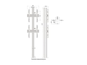 Multibrackets MBFC2U M Floorstands Column Pro - (32"-65") Floor Stand Multibrackets