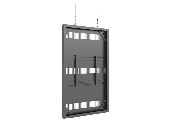 Multibrackets M Pro Series Enclosure 65" Wire Slim Medium Black Signage Display Enclosures Multibrackets