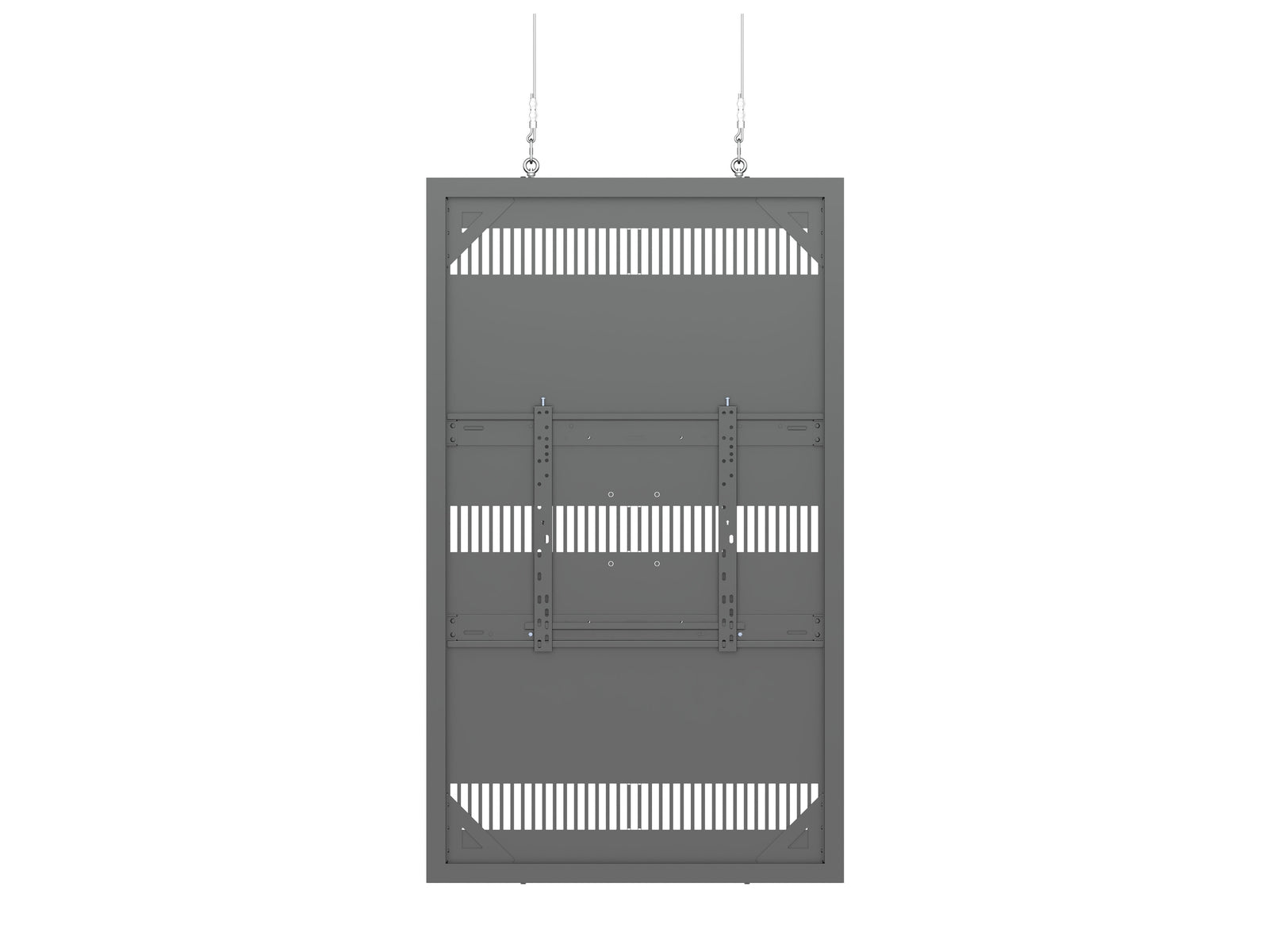 Multibrackets M Pro Series Enclosure 65" Wire Slim Medium Black Signage Display Enclosures Multibrackets