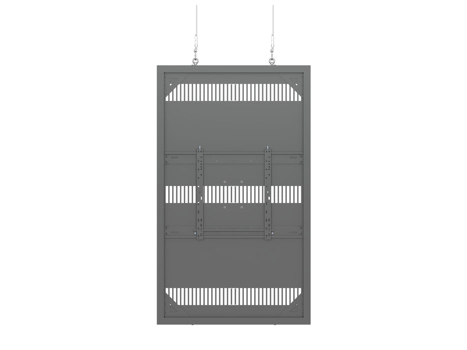 Multibrackets M Pro Series Enclosure 65" Wire Slim Medium Black Signage Display Enclosures Multibrackets