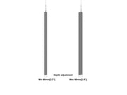Multibrackets M Pro Series Enclosure 65" Wire Slim Medium Black Signage Display Enclosures Multibrackets
