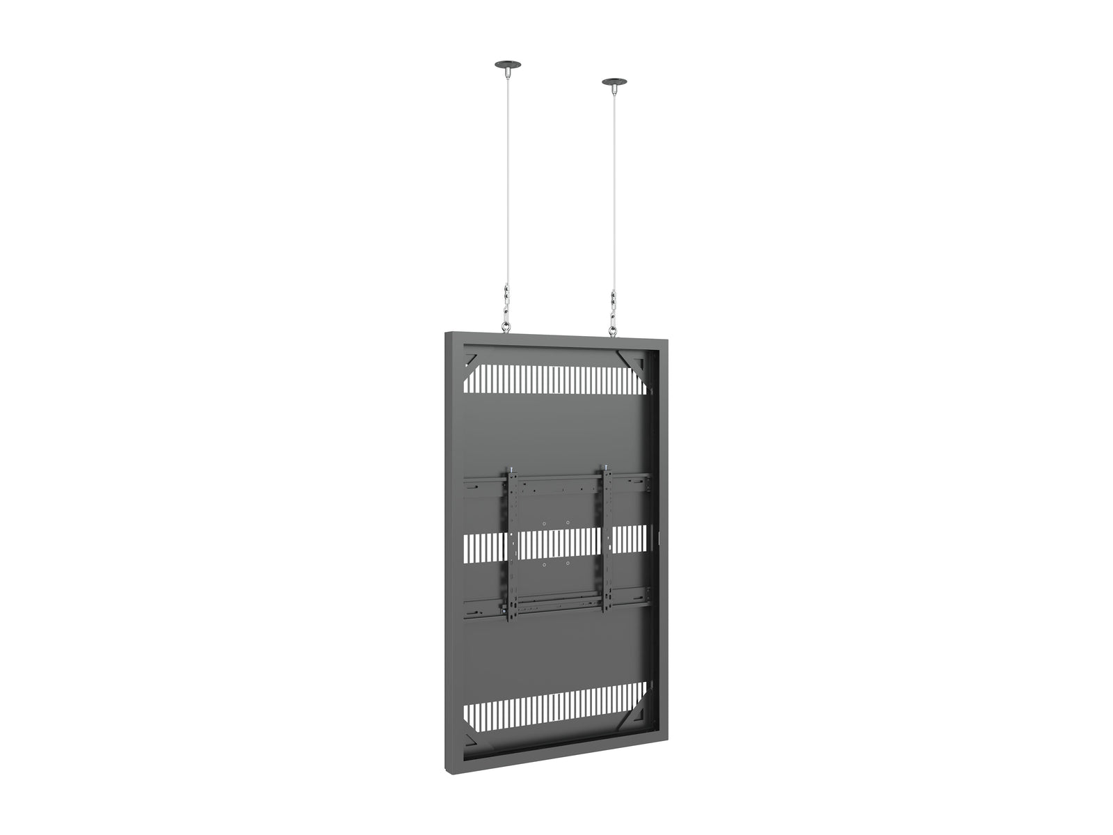 Multibrackets M Pro Series Enclosure 65" Wire Slim Medium Black Signage Display Enclosures Multibrackets
