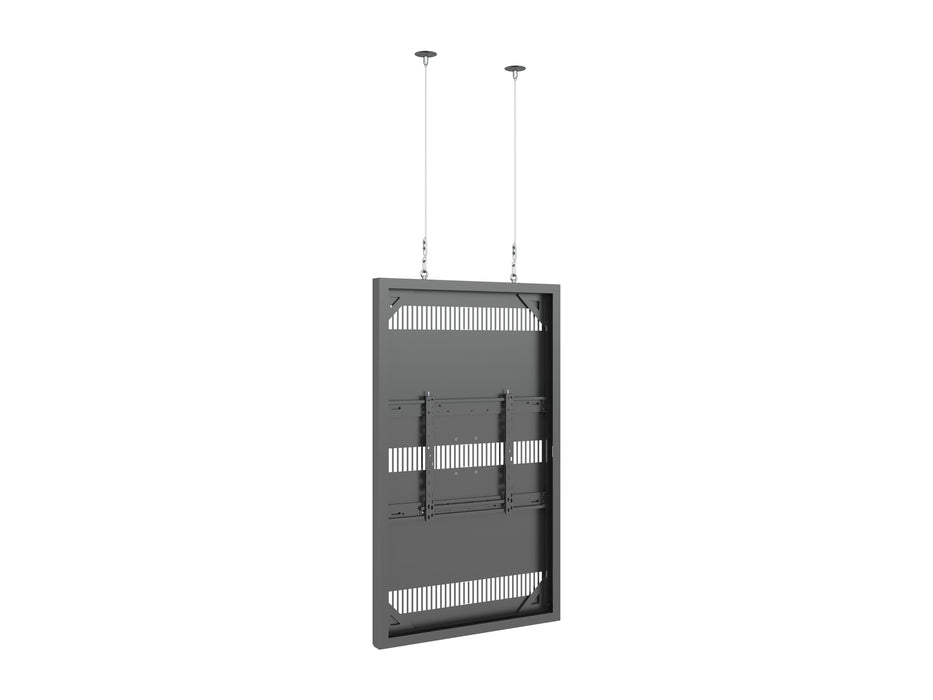 Multibrackets M Pro Series Enclosure 65" Wire Slim Medium Black Signage Display Enclosures Multibrackets