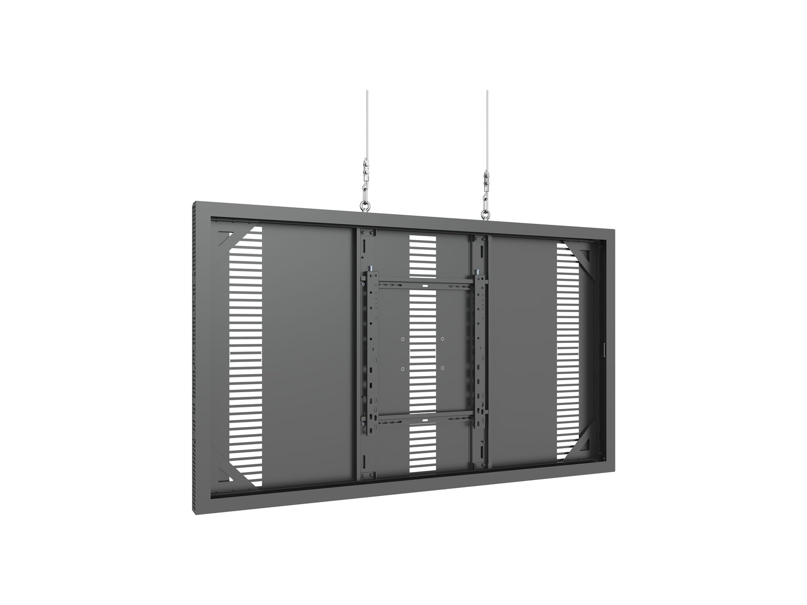 Multibrackets M Pro Series Enclosure 65" Wire Slim Medium Black Signage Display Enclosures Multibrackets