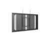 Multibrackets M Pro Series Enclosure 65" Wire Slim Medium Black Signage Display Enclosures Multibrackets