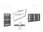 Multibrackets M Pro Series Enclosure 65" Wire Slim Medium Black Signage Display Enclosures Multibrackets