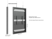 Multibrackets M Pro Series Enclosure 65" Wire Slim Medium Black Signage Display Enclosures Multibrackets