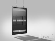 Multibrackets M Pro Series Enclosure 65" Wire Slim Medium Black Signage Display Enclosures Multibrackets
