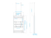 Multibrackets M Pro Series Enclosure 65" Wire Slim Medium Black Signage Display Enclosures Multibrackets