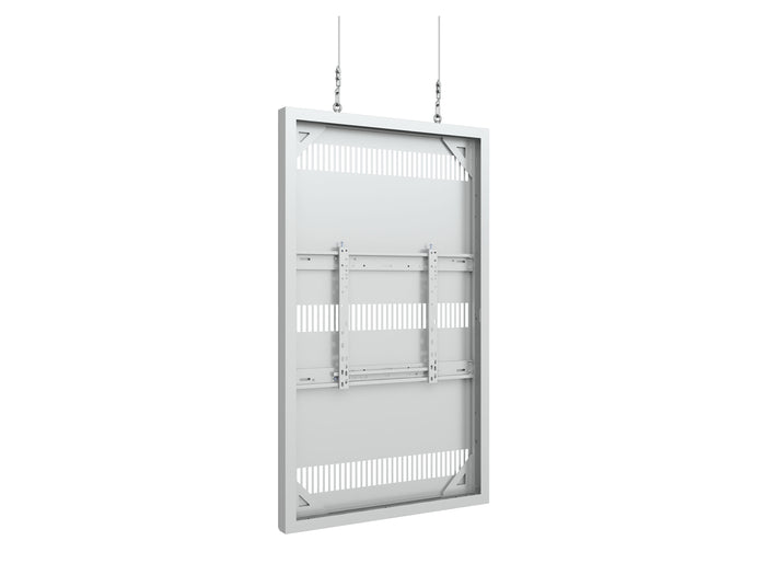 Multibrackets M Pro Series Enclosure 65" Wire Slim Medium White Signage Display Enclosures Multibrackets