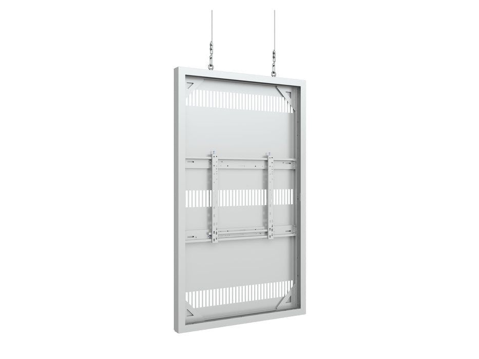Multibrackets M Pro Series Enclosure 65" Wire Slim Medium White Signage Display Enclosures Multibrackets