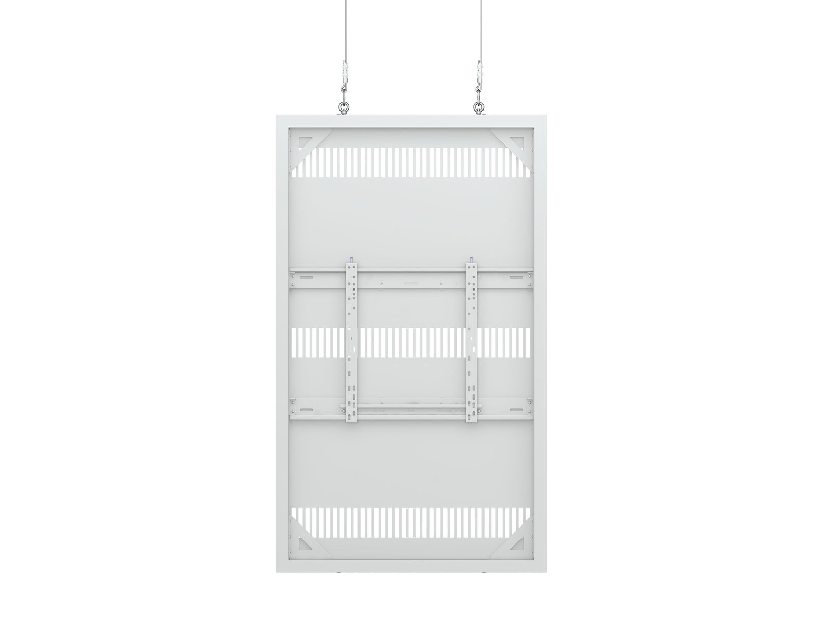 Multibrackets M Pro Series Enclosure 65" Wire Slim Medium White Signage Display Enclosures Multibrackets