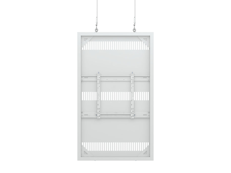 Multibrackets M Pro Series Enclosure 65" Wire Slim Medium White Signage Display Enclosures Multibrackets