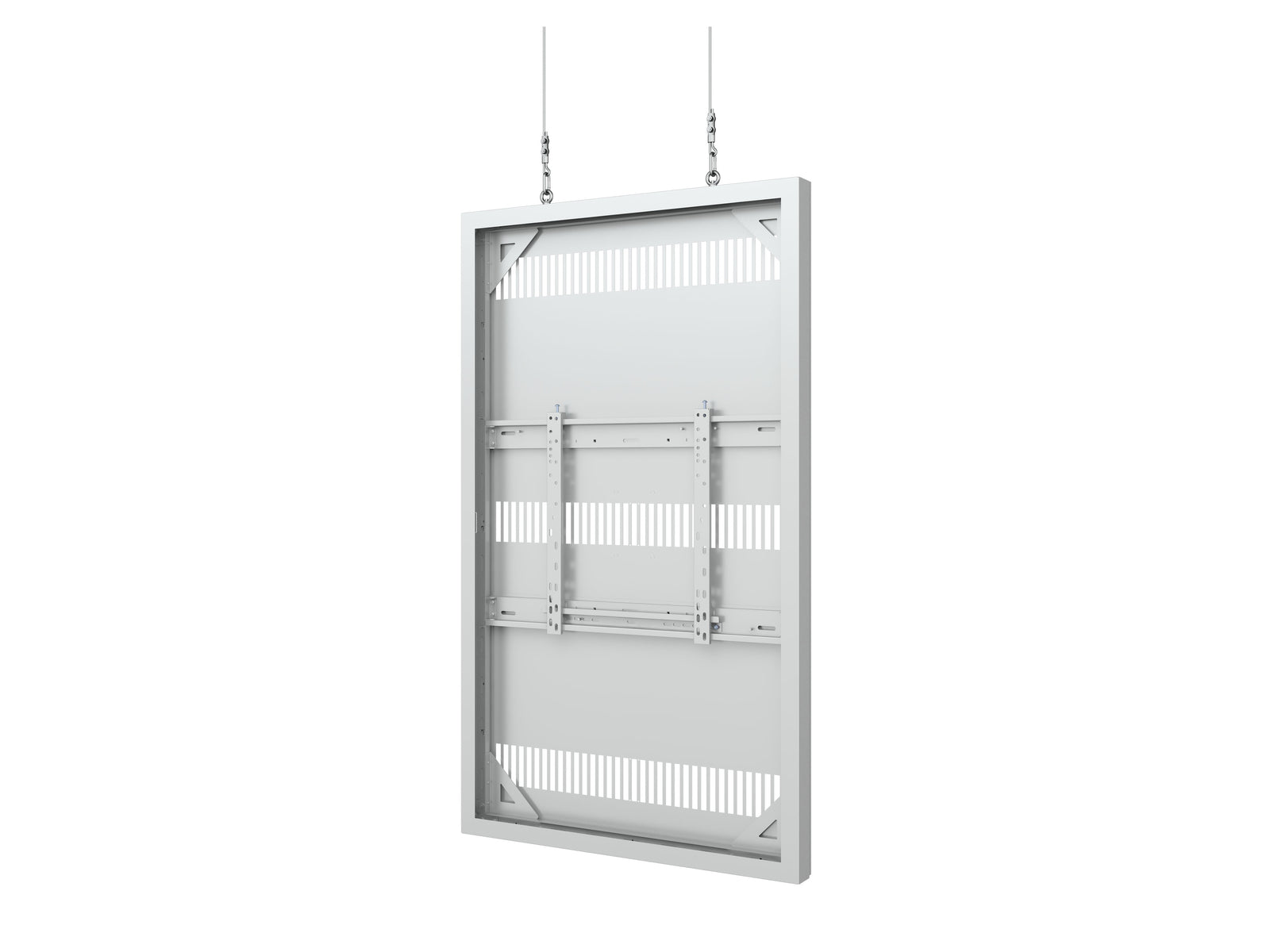 Multibrackets M Pro Series Enclosure 65" Wire Slim Medium White Signage Display Enclosures Multibrackets