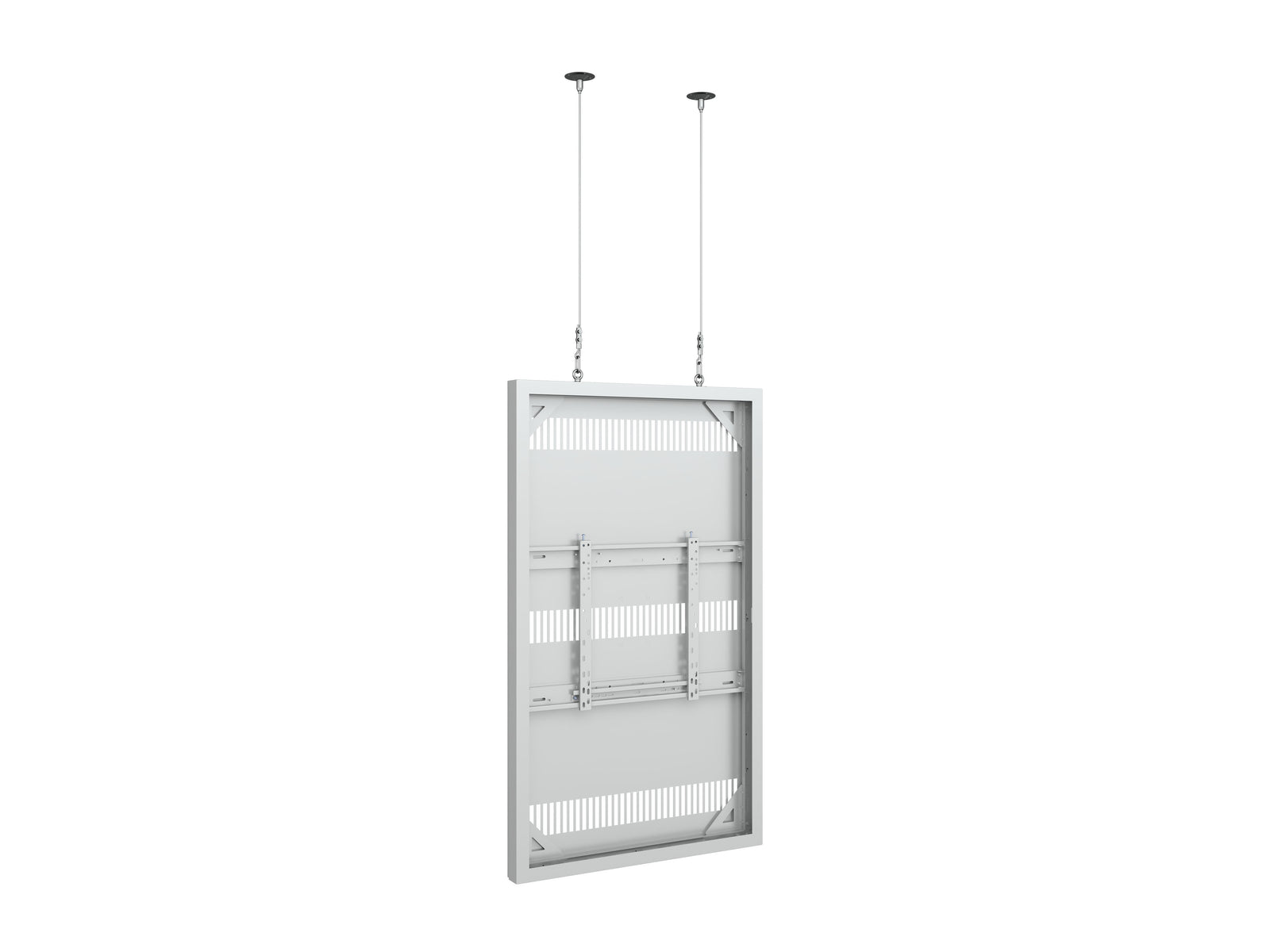 Multibrackets M Pro Series Enclosure 65" Wire Slim Medium White Signage Display Enclosures Multibrackets