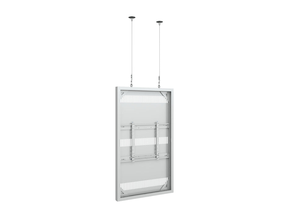 Multibrackets M Pro Series Enclosure 65" Wire Slim Medium White Signage Display Enclosures Multibrackets