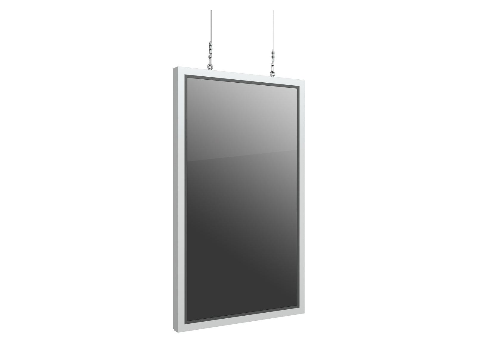 Multibrackets M Pro Series Enclosure 65" Wire Slim Medium White Signage Display Enclosures Multibrackets