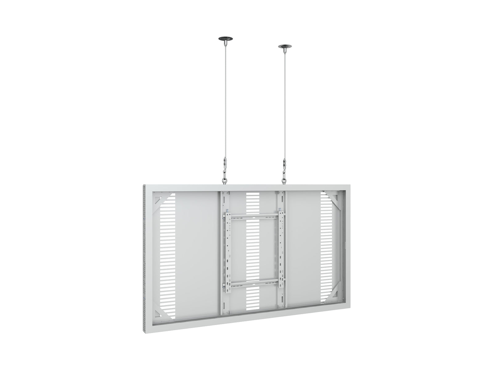 Multibrackets M Pro Series Enclosure 65" Wire Slim Medium White Signage Display Enclosures Multibrackets