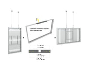 Multibrackets M Pro Series Enclosure 65" Wire Slim Medium White Signage Display Enclosures Multibrackets