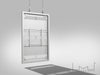 Multibrackets M Pro Series Enclosure 65" Wire Slim Medium White Signage Display Enclosures Multibrackets