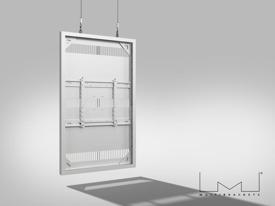 Multibrackets M Pro Series Enclosure 65" Wire Slim Medium White Signage Display Enclosures Multibrackets