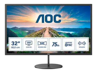 AOC 31.5" 75Hz IPS Desktop Monitor | Q32V4 Desktop Monitor AOC
