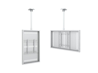 Multibrackets M Pro Series Enclosure 55" Slim Ceiling Medium White Signage Display Enclosures Multibrackets