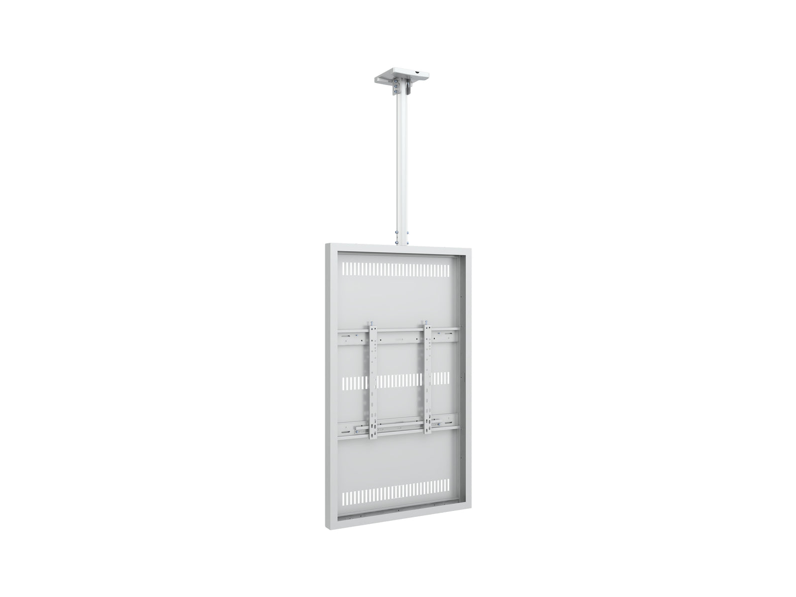 Multibrackets M Pro Series Enclosure 55" Slim Ceiling Medium White Signage Display Enclosures Multibrackets