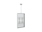 Multibrackets M Pro Series Enclosure 55" Slim Ceiling Medium White Signage Display Enclosures Multibrackets