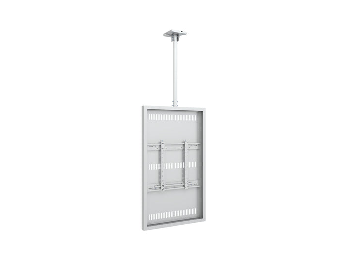 Multibrackets M Pro Series Enclosure 55" Slim Ceiling Medium White Signage Display Enclosures Multibrackets