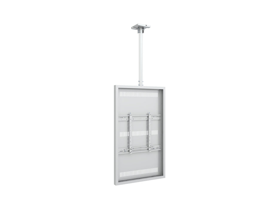 Multibrackets M Pro Series Enclosure 55" Slim Ceiling Medium White Signage Display Enclosures Multibrackets