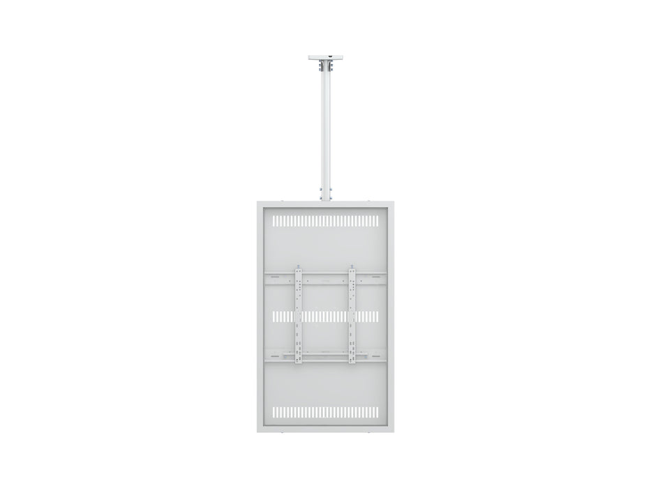Multibrackets M Pro Series Enclosure 55" Slim Ceiling Medium White Signage Display Enclosures Multibrackets