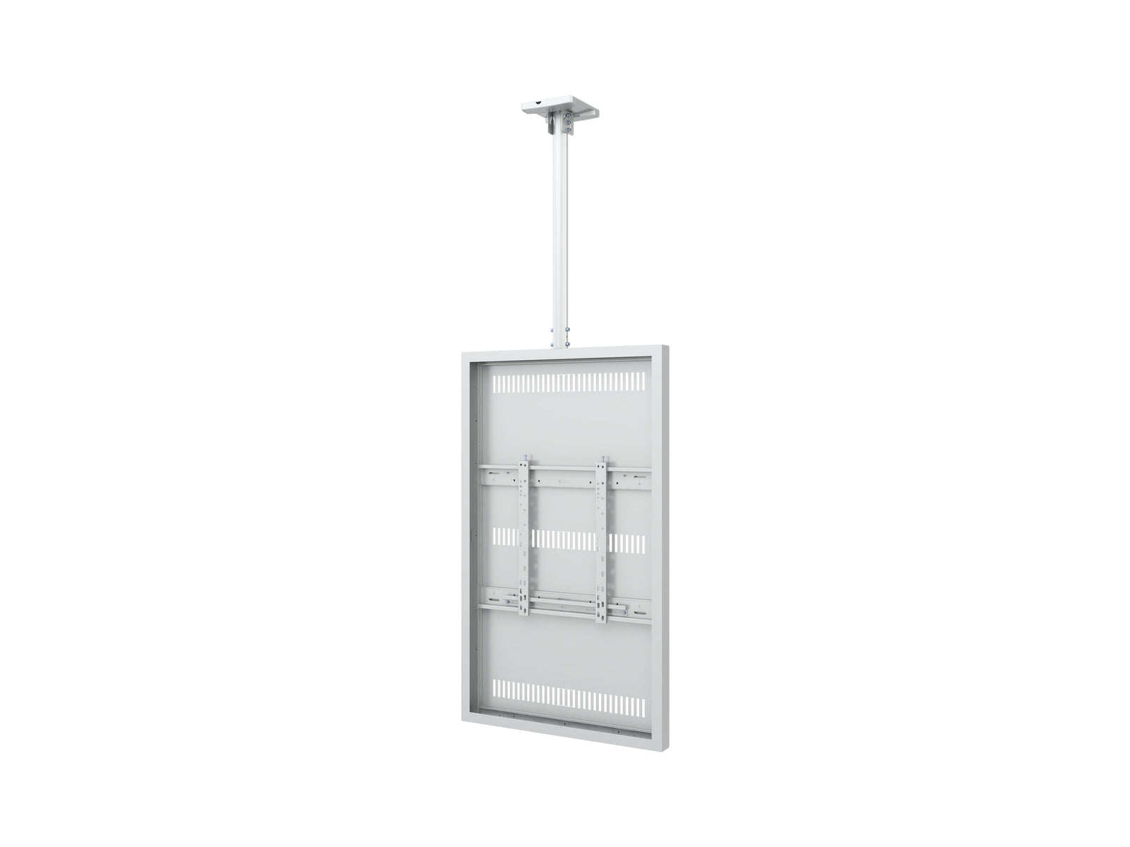 Multibrackets M Pro Series Enclosure 55" Slim Ceiling Medium White Signage Display Enclosures Multibrackets