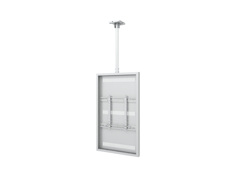 Multibrackets M Pro Series Enclosure 55" Slim Ceiling Medium White Signage Display Enclosures Multibrackets