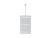 Multibrackets M Pro Series Enclosure 55" Slim Ceiling Medium White Signage Display Enclosures Multibrackets