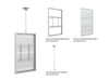 Multibrackets M Pro Series Enclosure 55" Slim Ceiling Medium White Signage Display Enclosures Multibrackets