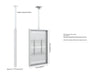 Multibrackets M Pro Series Enclosure 55" Slim Ceiling Medium White Signage Display Enclosures Multibrackets