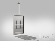 Multibrackets M Pro Series Enclosure 55" Slim Ceiling Medium White Signage Display Enclosures Multibrackets