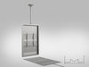 Multibrackets M Pro Series Enclosure 55" Slim Ceiling Medium White Signage Display Enclosures Multibrackets