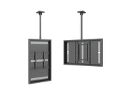 Multibrackets M Pro Series Enclosure 55" Slim Ceiling Medium Black Signage Display Enclosures Multibrackets