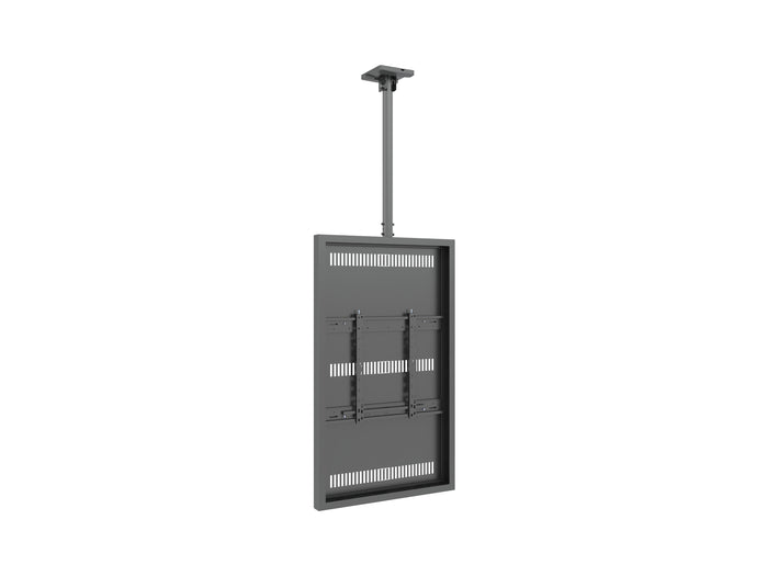 Multibrackets M Pro Series Enclosure 55" Slim Ceiling Medium Black Signage Display Enclosures Multibrackets