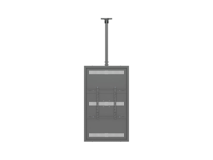 Multibrackets M Pro Series Enclosure 55" Slim Ceiling Medium Black Signage Display Enclosures Multibrackets