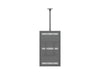 Multibrackets M Pro Series Enclosure 55" Slim Ceiling Medium Black Signage Display Enclosures Multibrackets