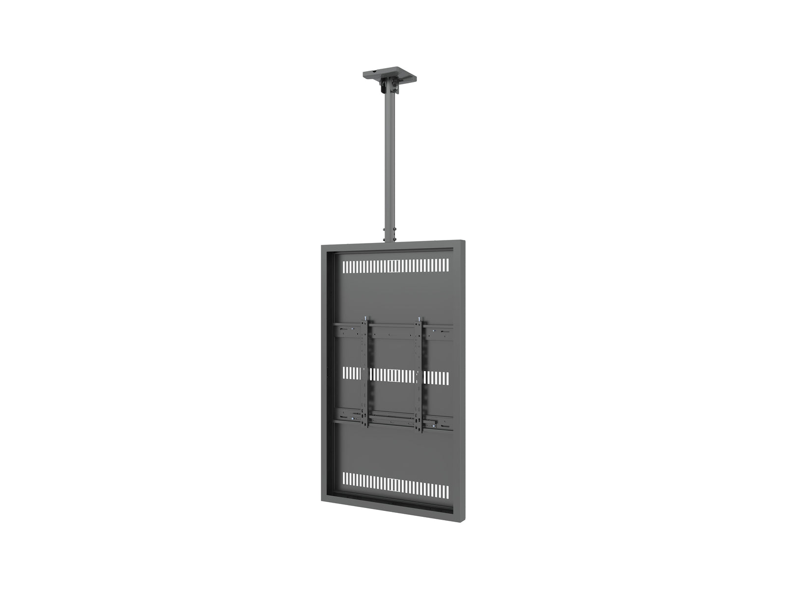 Multibrackets M Pro Series Enclosure 55" Slim Ceiling Medium Black Signage Display Enclosures Multibrackets